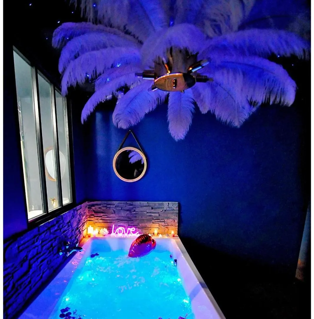 Apartment La Suite 7Ieme Ciel Etoile, Spa Xxl, Lit Sous Les Etoiles, 5 Min Centre Bourgoin-Jallieu France